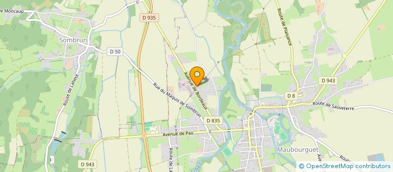 localisation de l'entreprise SCI DU LYS  MAUBOURGUET