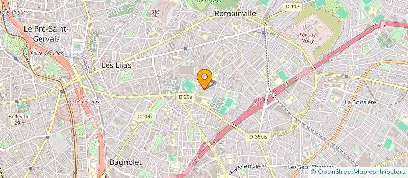 localisation de l'entreprise SCI DU LYS à BAGNOLET