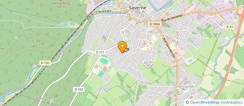 localisation de l'entreprise SCI DU LYS  SAVERNE