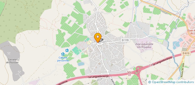 localisation de l'entreprise SCI DU LYS  POUSSAN