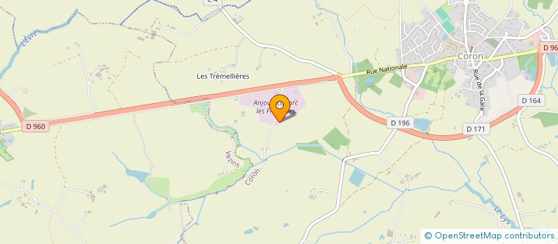 localisation de l'entreprise SCI DU LYS  CORON