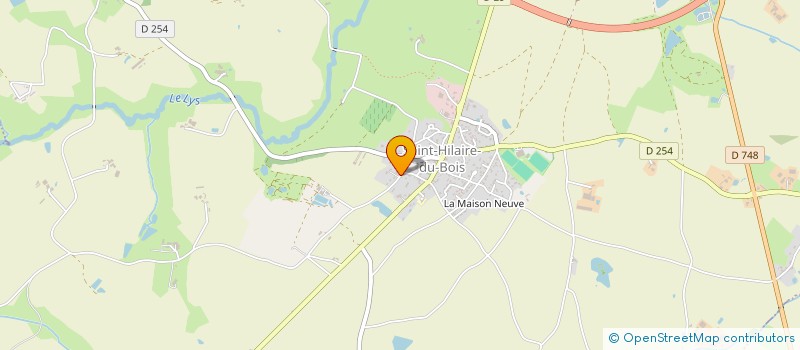 localisation de l'entreprise SCI DU LYS à LYS-HAUT-LAYON
