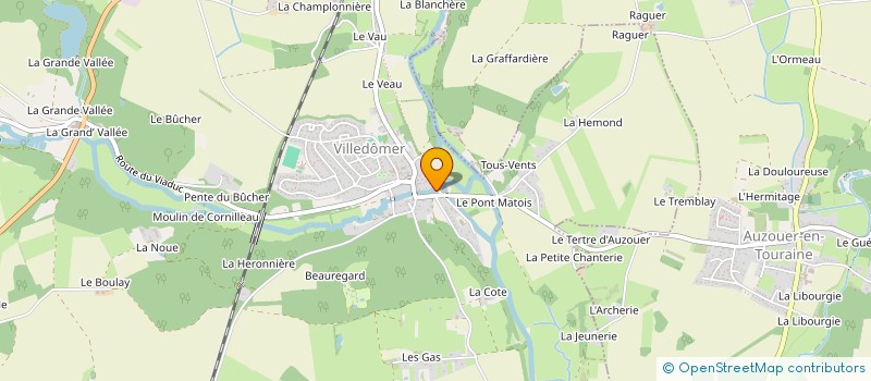 localisation de l'entreprise SCI DU MADELON  AUZOUER-EN-TOURAINE