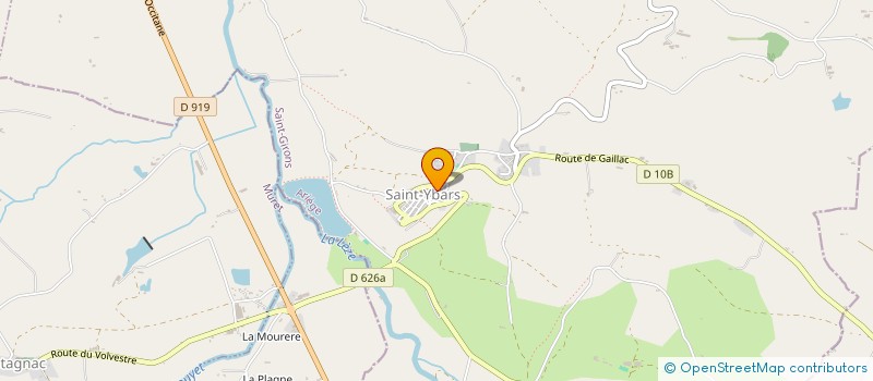 localisation de l'entreprise SCI DU MAGE D EN HAUT à SAINT-YBARS