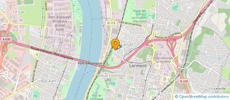 localisation de l'entreprise SCI DU MAGNAN  LORMONT