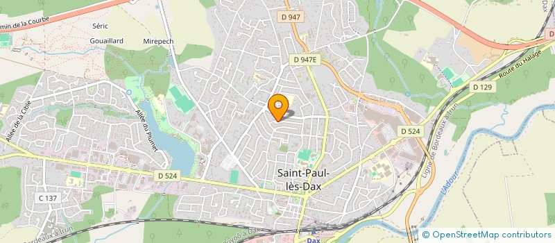 localisation de l'entreprise SCI DU MAGRY  SAINT-PAUL-LES-DAX