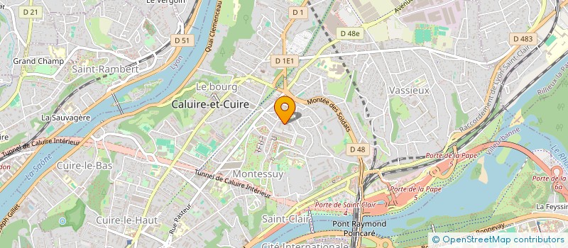 localisation de l'entreprise SCI DU MAI  CALUIRE-ET-CUIRE