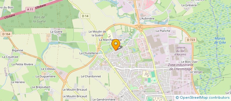 localisation de l'entreprise SCI DU MAI  ANCENIS-SAINT-GEREON