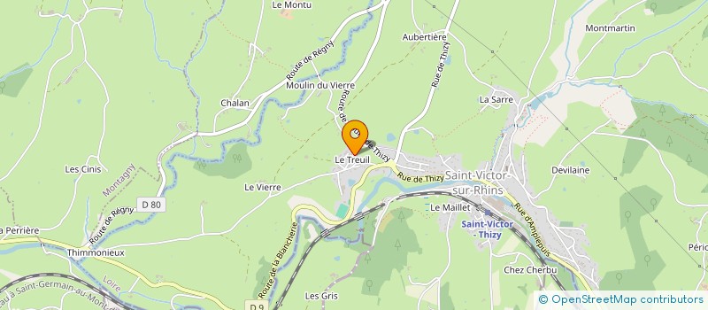 localisation de l'entreprise SCI DU MAILLET  SAINT-VICTOR-SUR-RHINS