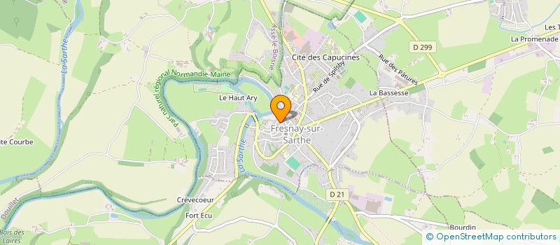 localisation de l'entreprise SCI DU MAINE  FRESNAY-SUR-SARTHE