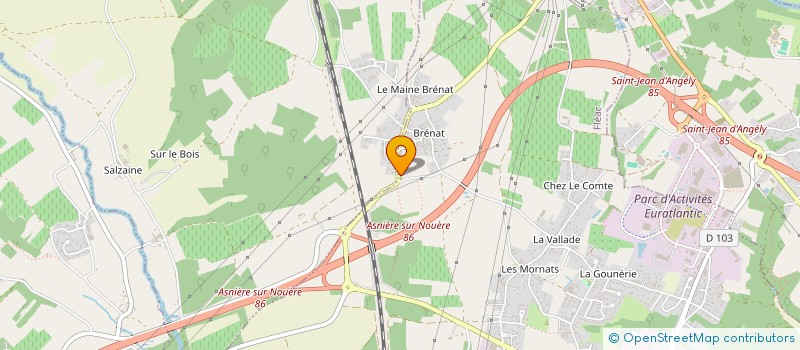 localisation de l'entreprise SCI DU MAINE à FLEAC