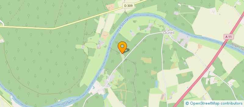 localisation de l'entreprise SCI DU MAINE  DUREIL