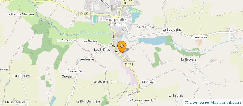 localisation de l'entreprise SCI DU MAINE  FOUGEROLLES-DU-PLESSIS