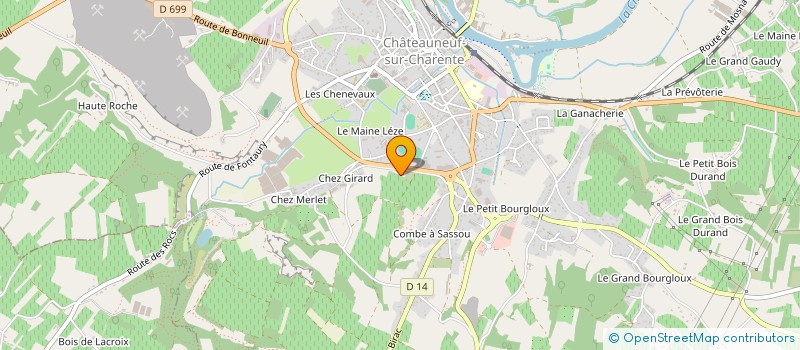 localisation de l'entreprise SCI DU MAINE ANDROUX à BONNEUIL