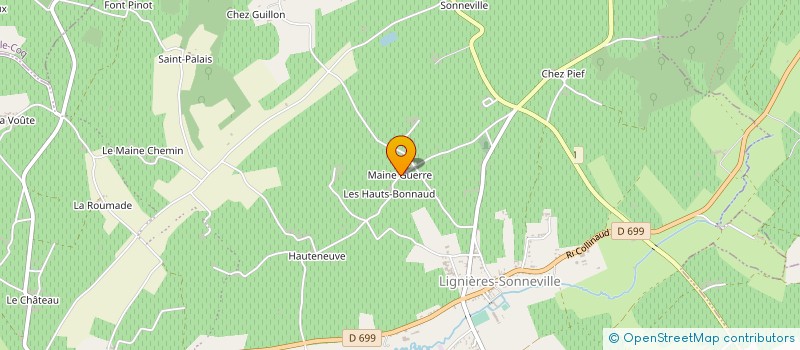 localisation de l'entreprise SCI DU MAINE GUERRE  LIGNIERES-AMBLEVILLE