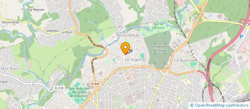 localisation de l'entreprise SCI DU MAJOR STAUNTON à LIMOGES