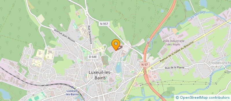 localisation de l'entreprise SCI DU MALIE à LUXEUIL-LES-BAINS