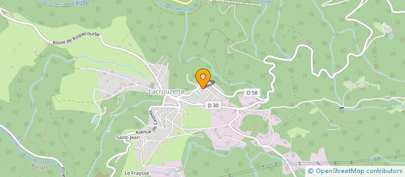 localisation de l'entreprise SCI DU MALOUS  LACROUZETTE