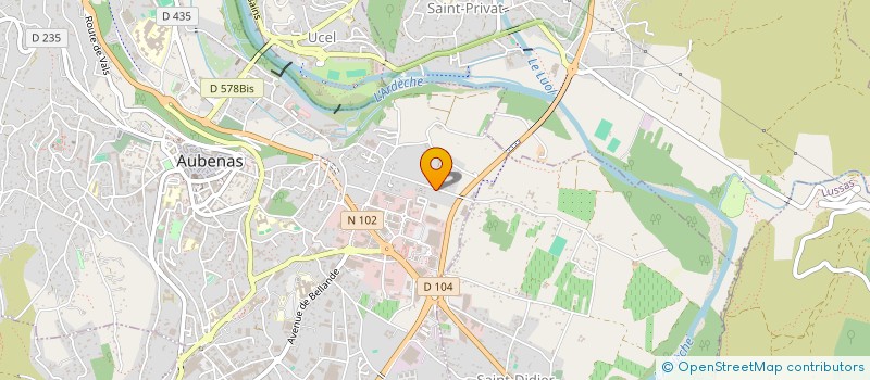 localisation de l'entreprise SCI DU MALZIEU à AUBENAS