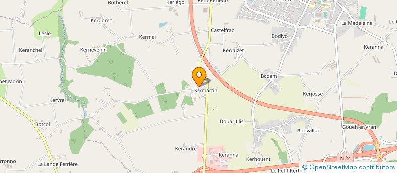 localisation de l'entreprise SCI DU MAN  MOREAC