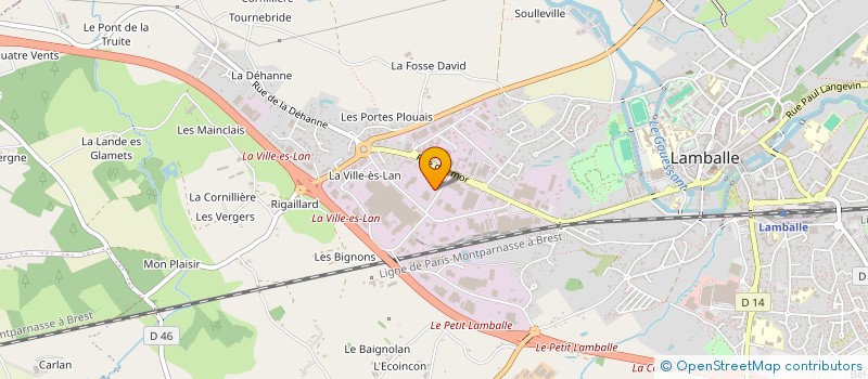 localisation de l'entreprise SCI DU MANEGE D'ARMOR  LAMBALLE-ARMOR