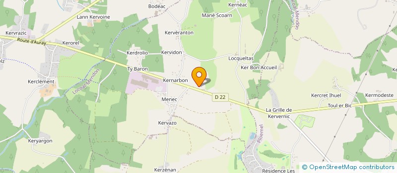 localisation de l'entreprise SCI DU MANEGUEN  LOCOAL-MENDON