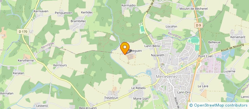 localisation de l'entreprise SCI DU MANEGUEN  MERLEVENEZ