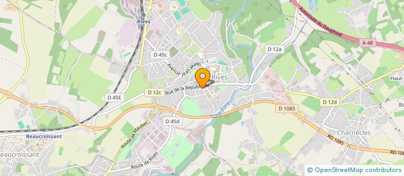 localisation de l'entreprise SCI DU MANGUELY  RIVES