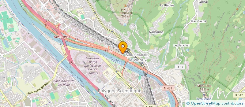 localisation de l'entreprise SCI DU MANIVAL  GRENOBLE