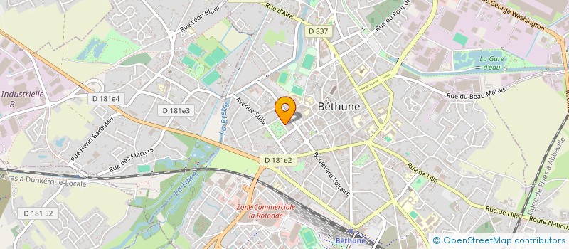 localisation de l'entreprise SCI DU MANOIR à BETHUNE