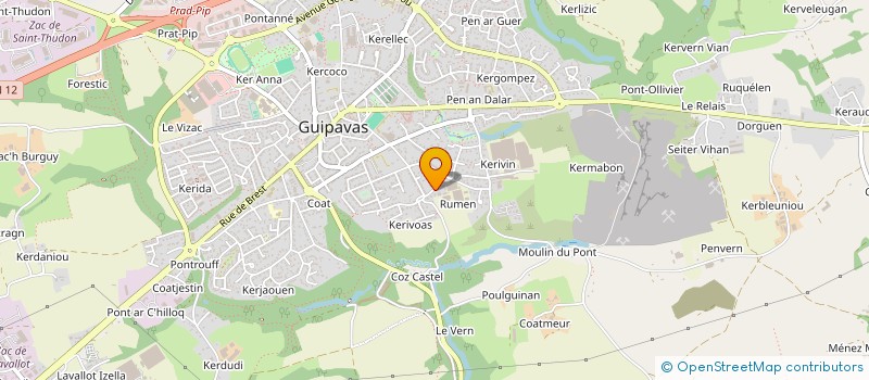 localisation de l'entreprise SCI DU MANOIR  GUIPAVAS