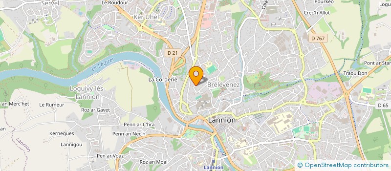 localisation de l'entreprise SCI DU MANOIR  LANNION