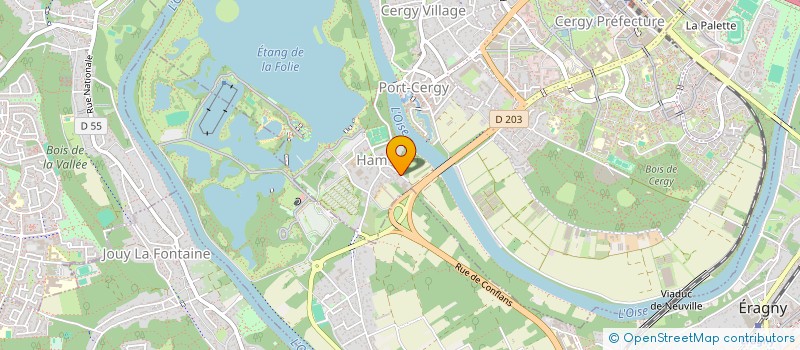 localisation de l'entreprise SCI DU MANOIR  CERGY