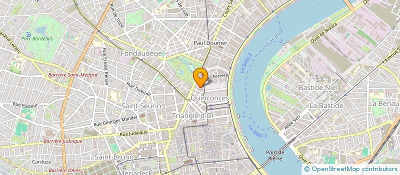 localisation de l'entreprise SCI DU MANOIR à BORDEAUX
