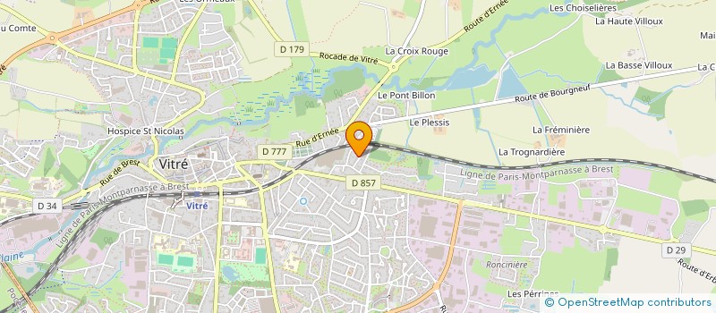 localisation de l'entreprise SCI DU MANOIR  VITRE