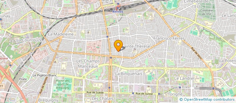 localisation de l'entreprise SCI DU MANOIR  RENNES
