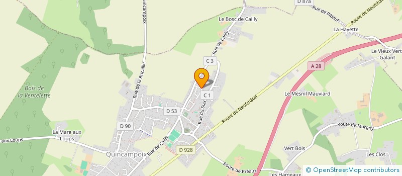 localisation de l'entreprise SCI DU MANOIR  QUINCAMPOIX