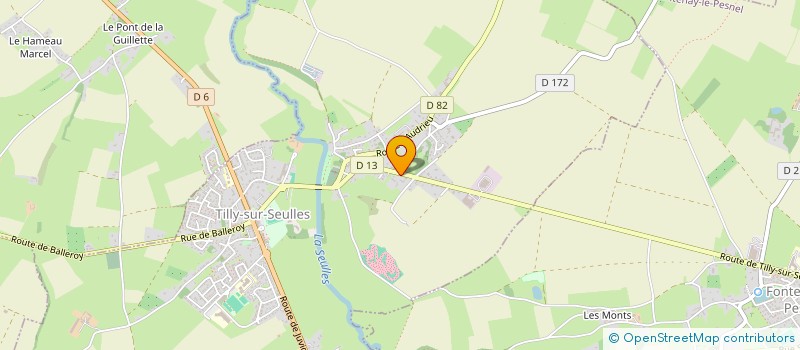 localisation de l'entreprise SCI DU MANOIR D'ORBIGNY  TILLY-SUR-SEULLES