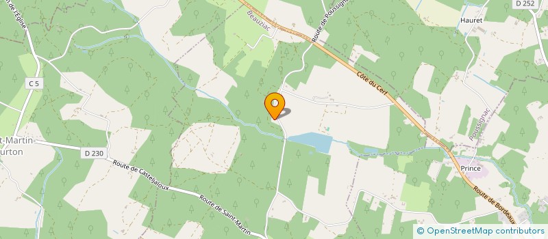 localisation de l'entreprise SCI DU MANOIR DE BEAUZIAC  BEAUZIAC