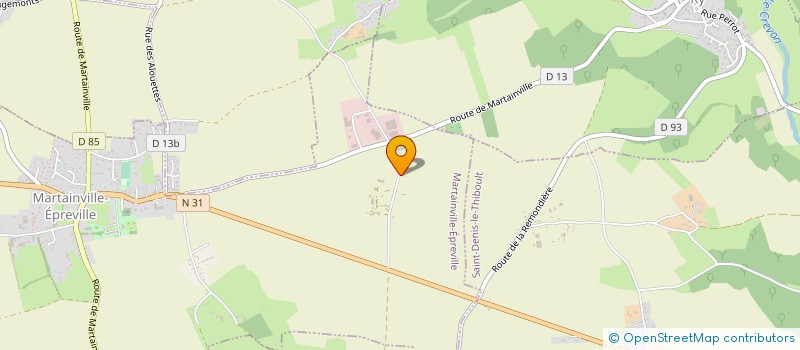 localisation de l'entreprise SCI DU MANOIR DE CREVON  BLAINVILLE-CREVON