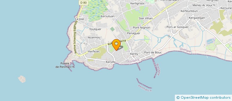localisation de l'entreprise SCI DU MANOIR DE KERBEZEC  PENMARCH