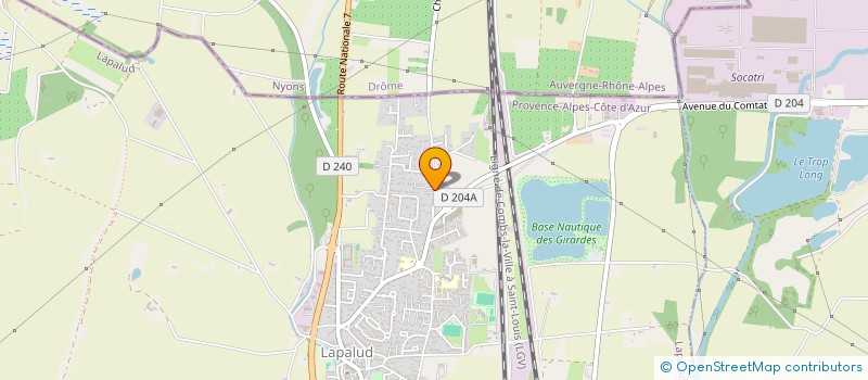 localisation de l'entreprise SCI DU MANOIR DE LA GARRIGUE  LAPALUD