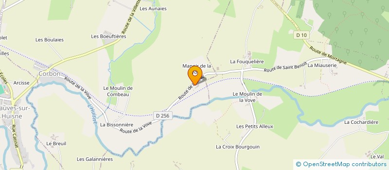 localisation de l'entreprise SCI DU MANOIR DE LA VOVE à CORBON
