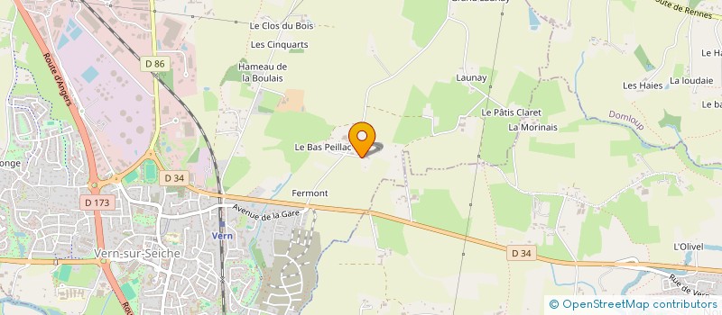 localisation de l'entreprise SCI DU MANOIR DE PEILLAC  VERN-SUR-SEICHE