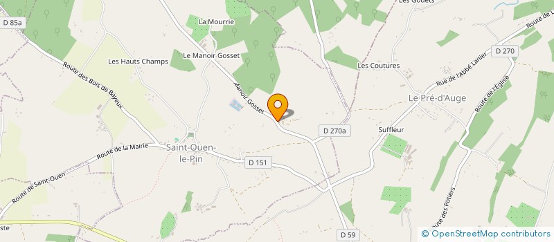 localisation de l'entreprise SCI DU MANOIR GOSSET  SAINT-OUEN-LE-PIN