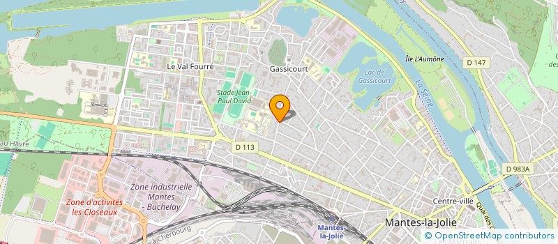 localisation de l'entreprise SCI DU MANTOIS  MANTES-LA-JOLIE