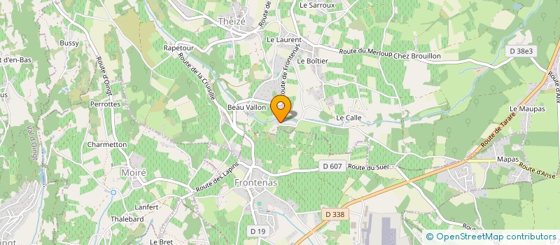 localisation de l'entreprise SCI DU MAPAS  FRONTENAS