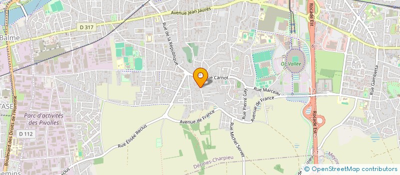 localisation de l'entreprise SCI DU MAQUI  DECINES-CHARPIEU