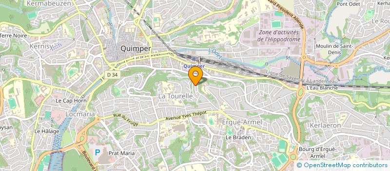 localisation de l'entreprise SCI DU MAQUIS à QUIMPER