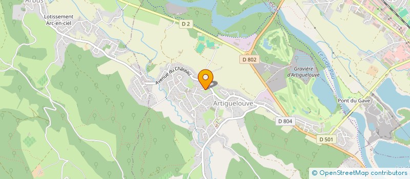 localisation de l'entreprise SCI DU MARAIS  ARTIGUELOUVE